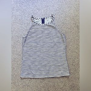 Navy and White Striped Halter Top